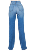 WL06- High Rise Wide Leg- Med Blue by The House of Stylez