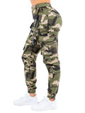 High Waist Camo Joggers with Utility Pockets by The House of Stylez