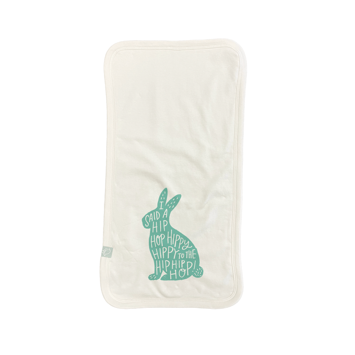 burp cloth | hippy hoppy by Finn + Emma