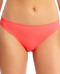 California Waves Stretch Lined Moderate Coverage Ribbed Bikini Hipster by Vanessa Jane