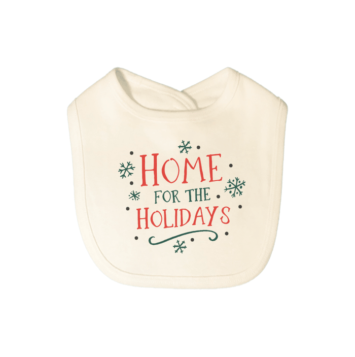graphic bib | home for the holidays by Finn + Emma