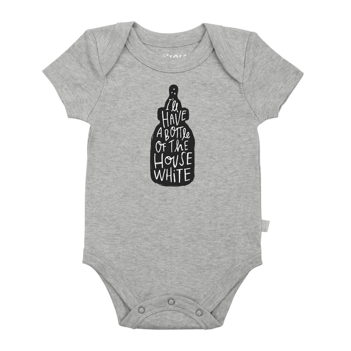 graphic bodysuit | house white (heather) by Finn + Emma