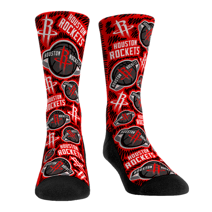 Houston Rockets - Logo Sketch by Rock 'Em Socks