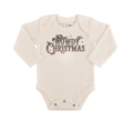 long sleeve graphic bodysuit | howdy christmas by Finn + Emma
