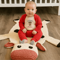 long sleeve graphic bodysuit | howdy gingerbread christmas by Finn + Emma