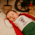 long sleeve graphic bodysuit | howdy gingerbread christmas by Finn + Emma