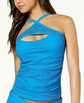 Island Escape Lost at Sea Crochet High-Neck Tankini Top by Vanessa Jane