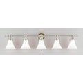 Hudson Valley Lighting 4505 Weston 5 Light 43 Wide Bathroom Vanity Light – Nicke by Vanessa Jane