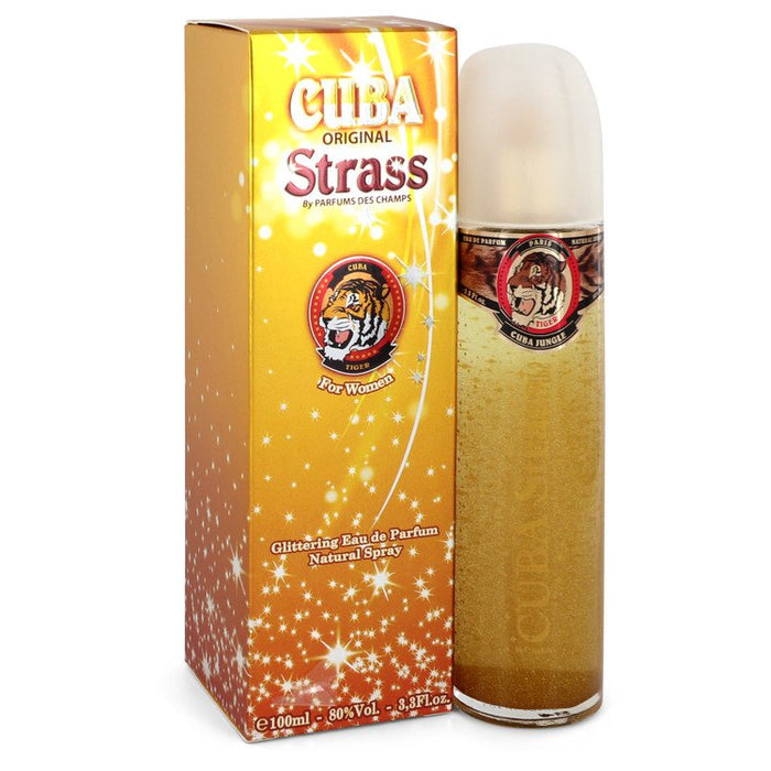 Cuba Strass Tiger by Fragluxe Eau De Parfum Spray 3.4 oz for Women by Avera Group