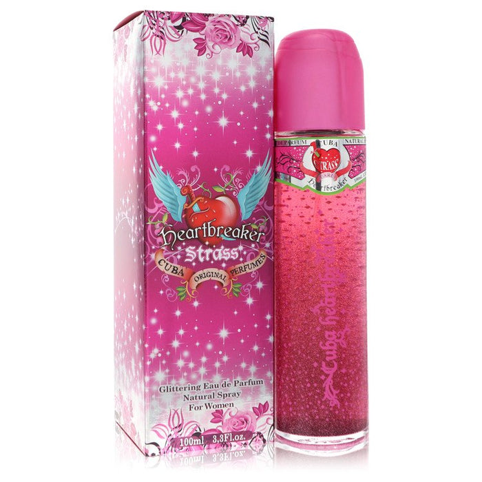 Cuba Strass Heartbreaker by Fragluxe Eau De Parfum Spray 3.4 oz for Women by Avera Group
