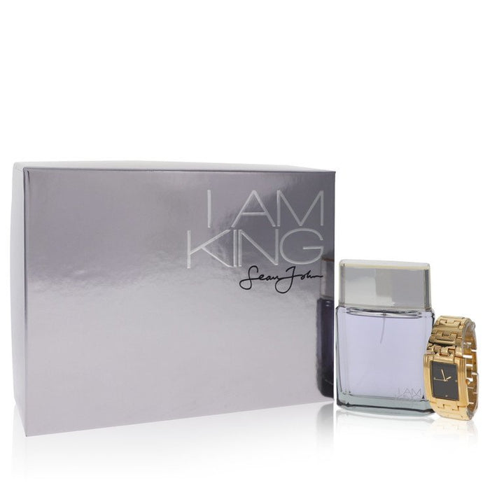 I Am King by Sean John Gift Set -- 3.4 oz Eau De Toilette Spray + Watch for Men by Avera Group