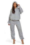 Pearl Embellished Jogger Set by The House of Stylez