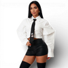 Power Poplin Sleeve Shirt And Tie