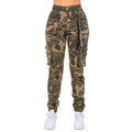 High Waist Camo Joggers with Utility Pockets by The House of Stylez