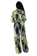 2 PC Button Up Top High Waisted Wide Leg Set by The House of Stylez