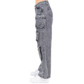Acid Wash Denim Wide Leg Pocket Pants- RJH30564 by The House of Stylez
