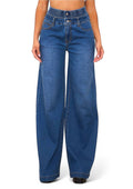 Double Waist Wide Leg Jeans by The House of Stylez