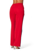 April Straight Leg Denim Jean Sweatpants by The House of Stylez