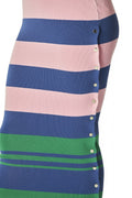 Brandi MultiColor Stripe Strapless Knit Maxi Dress - Pink by The House of Stylez