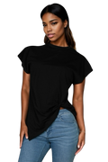 Batwing Sleeve Twist Front Tee {BT3952} by The House of Stylez