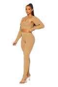 3 PC Sequin Cami Sweater Knit Pant Set by The House of Stylez
