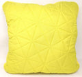 DaDa Bedding Hand-Made Tuscan Sun Yellow Sherpa Backside Quilted Throw Pillow - 18" x 18" by DaDalogy Bedding Collection