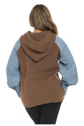 Denim Sweater Hoodie by The House of Stylez