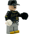 Black Baseball Glove (Left Hand) for Minifig [3D Printed] by B3 Customs