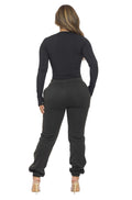 Ribbed HAND MADE Bodysuit and Jogger Pants Set by The House of Stylez