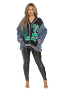 Denim & Sweater Cardigan by The House of Stylez
