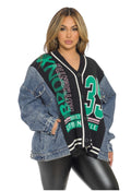 Denim & Sweater Cardigan by The House of Stylez