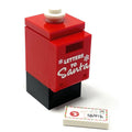 Letter to Santa Mailbox and Envelope made using LEGO parts - B3 Customs by B3 Customs