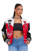 Get Lucky Varsity Jacket {Vegan Leather Sleeves} by The House of Stylez