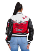 Get Lucky Varsity Jacket {Vegan Leather Sleeves} by The House of Stylez
