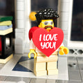 I Love You Heart Minifig Costume Part [3D Printed] by B3 Customs