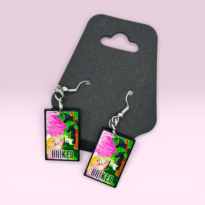 Bricked Movie Tile Earrings by B3 Customs