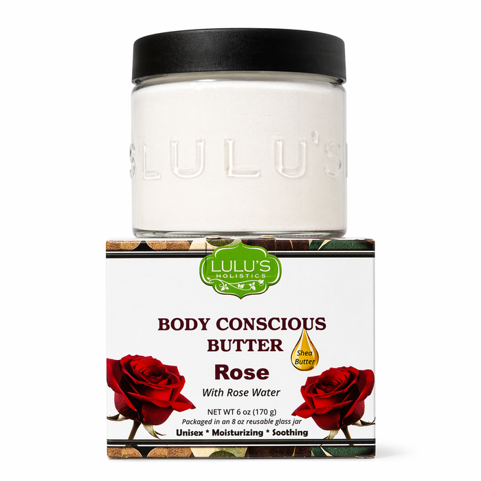 Rosewater Whipped Body Butter – Hydrating, Skin-Softening Care by Lulu’s Holistics
