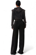 Crop Hoodie And Wide Leg SweatSuit by The House of Stylez