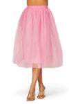 Mesh Midi Tulle Skirt