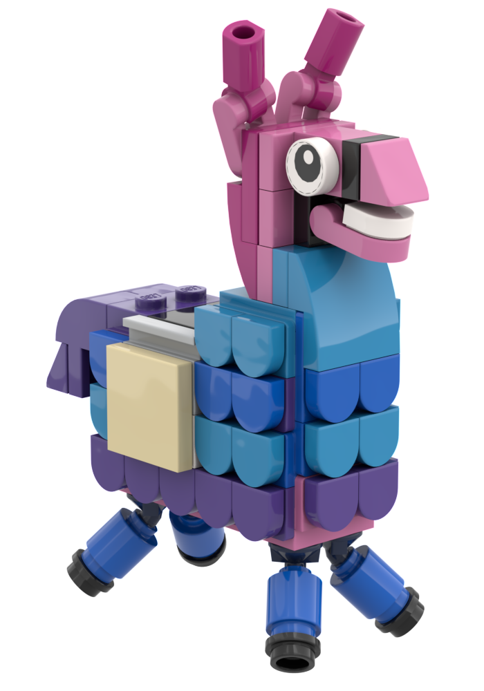 Party Llama - Custom Building Set using LEGO parts, B3 Customs by B3 Customs