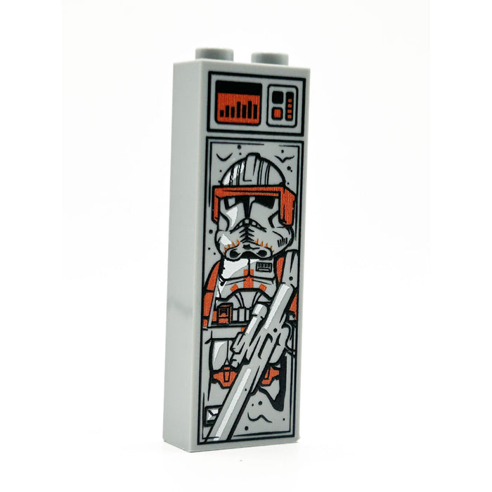 Orange Commander in Carbonite (1x2x5 Brick) by B3 Customs