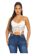 Convertible Lace Cami Top by The House of Stylez