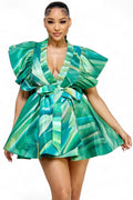 Print Wrap Dress by The House of Stylez