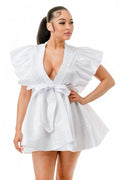 Black or White Wrap Dress by The House of Stylez