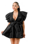 Black or White Wrap Dress