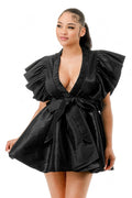 Black or White Wrap Dress by The House of Stylez