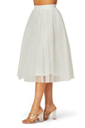 Mesh Midi Tulle Skirt by The House of Stylez