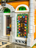 Christmas Lights 4x6 Glass Window made with LEGO part - B3 Customs by B3 Customs