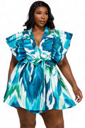 Print Wrap Dress by The House of Stylez