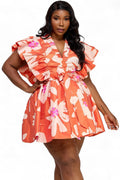 Print Wrap Dress by The House of Stylez